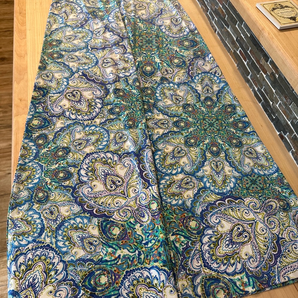 Colorful Paisley Patterned Pants